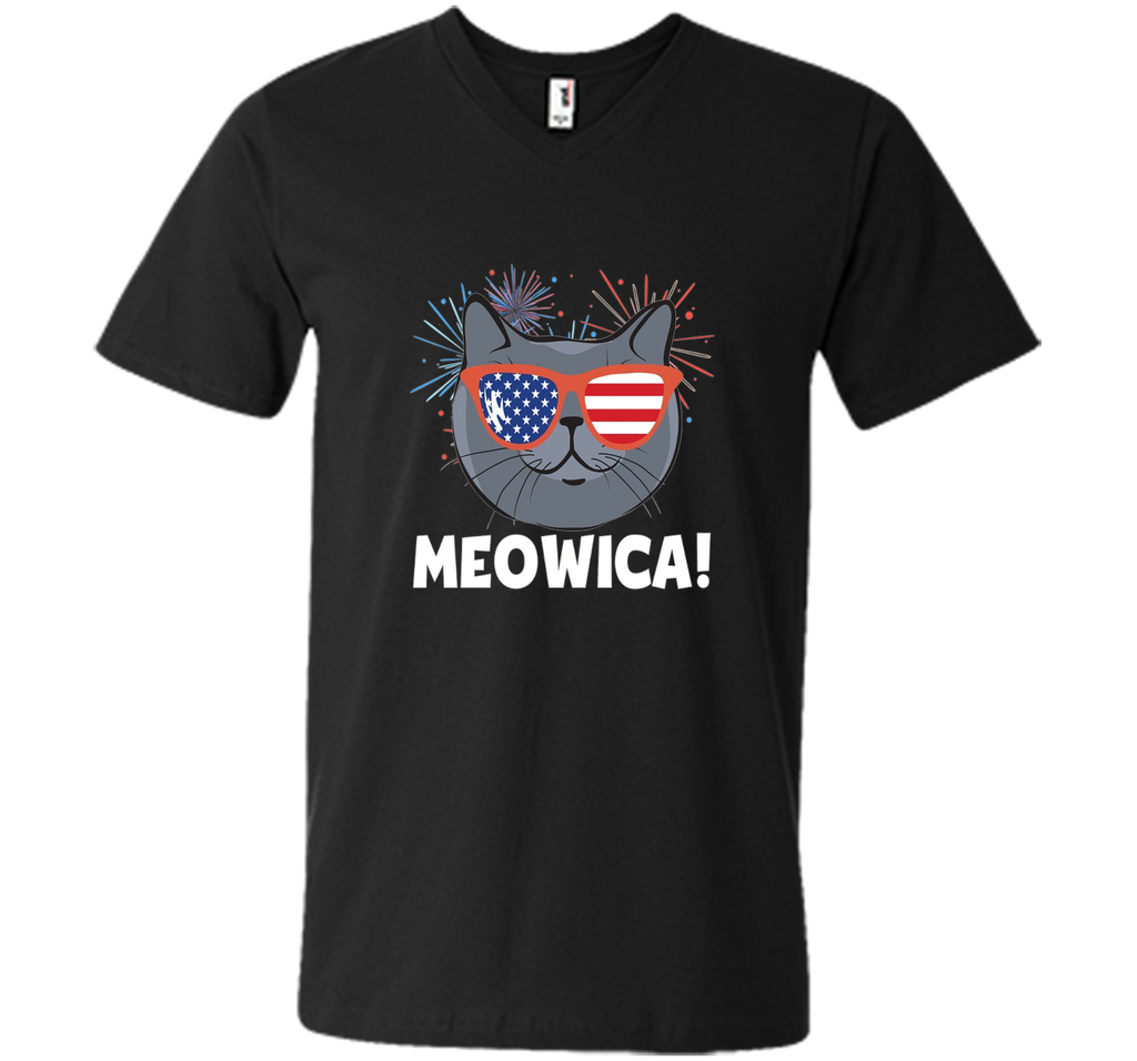 Meowica Shirt | Funny Cat Shirts | Fourth Of July Shirt 4th