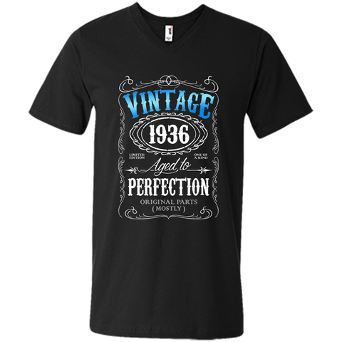 Vintage 1936 tshirt 80th birthday gifts for men Aged to APA