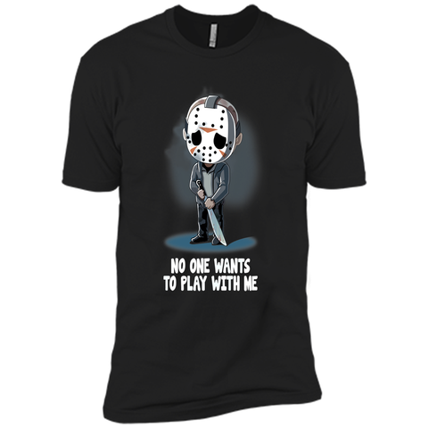 No one wants to play witn me halloween Next Level Premium Short Sleeve Tee