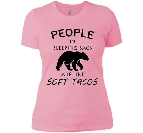 People In Sleeping Bags Are Like Soft Tacos Camping T Shirt