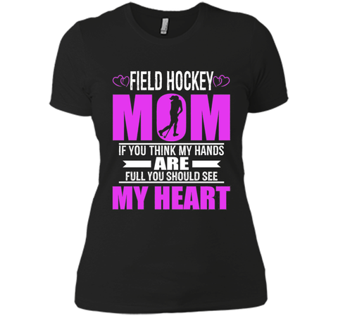 Field Hockey Moms Full Heart Mothers Day T-Shirt