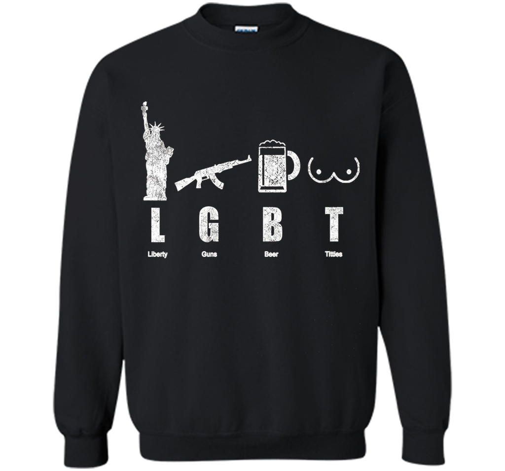 Liberty Gun Beer Funny America LGBT Hot T-Shirt
