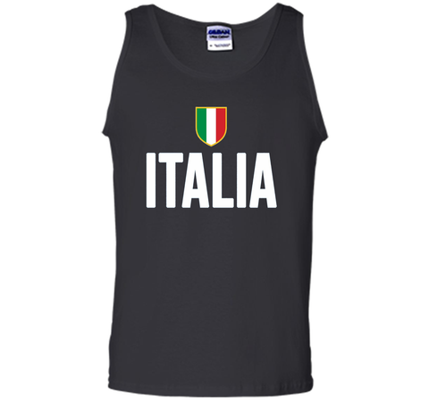 ITALIA T-Shirt Italian Flag Italy Pride Patriotic Blue Tee