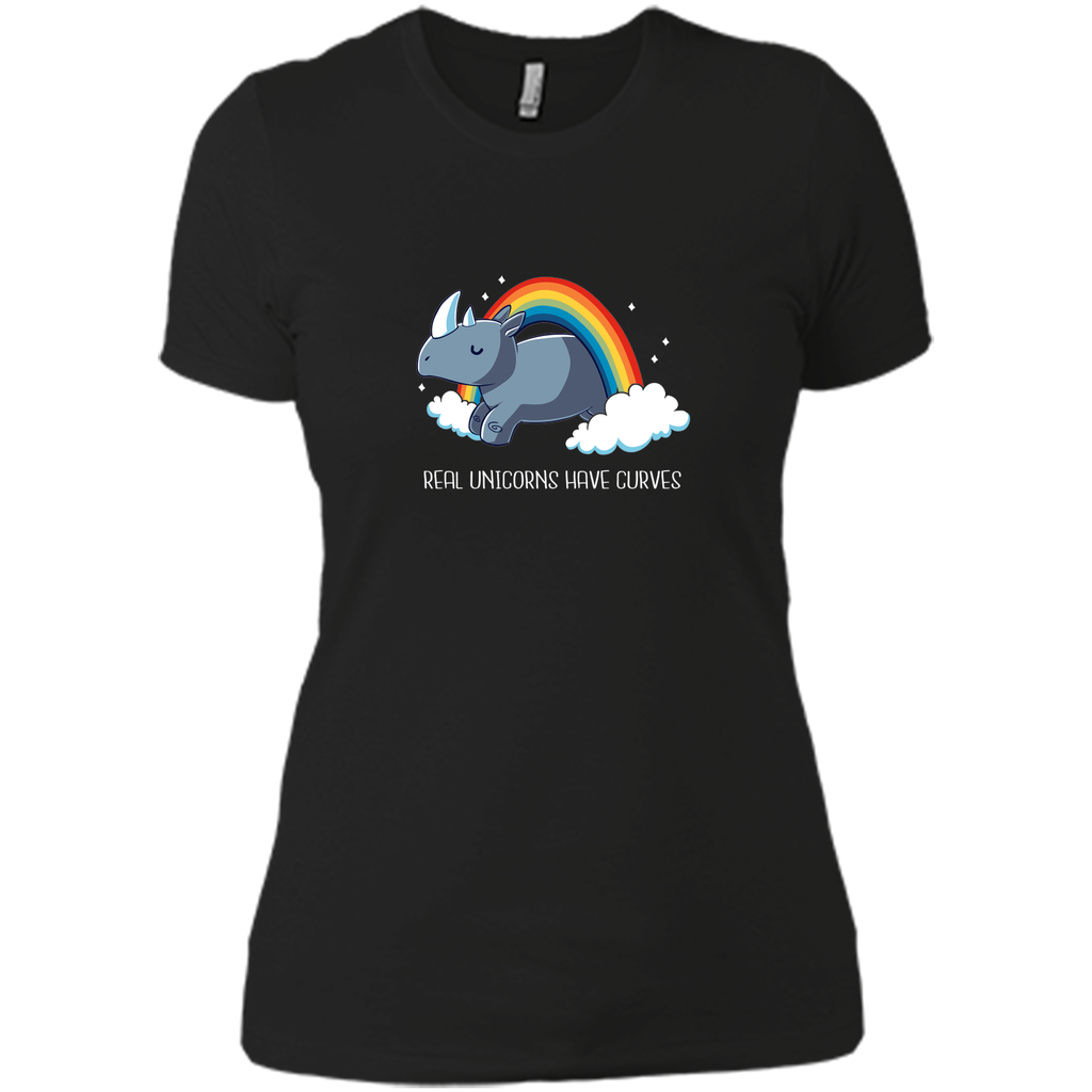 real unicorn have curves-lovely unicorn t shirt
