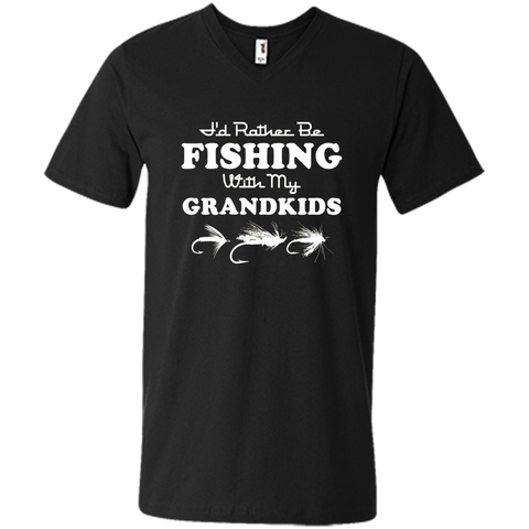 I'd Rather Be Fishing With My Grandkids T-Shirt For Grandpa