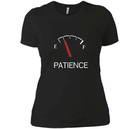 Patience Running Low - Funny Parody Fuel Gauge T-Shirt