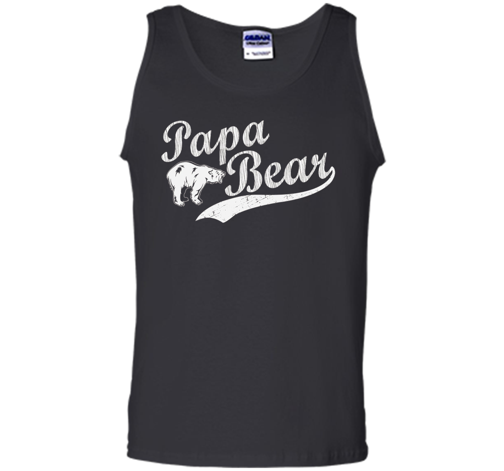 Men's Papa Bear T Shirt Father's Day Dad Gift