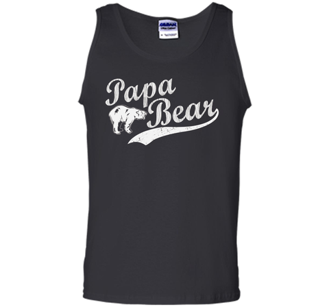 Men's Papa Bear T Shirt Father's Day Dad Gift