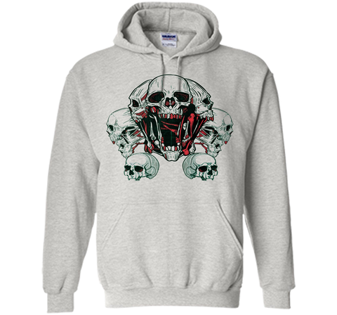 SKULLS - human skull - skeleton - horror - macabre t-shirt