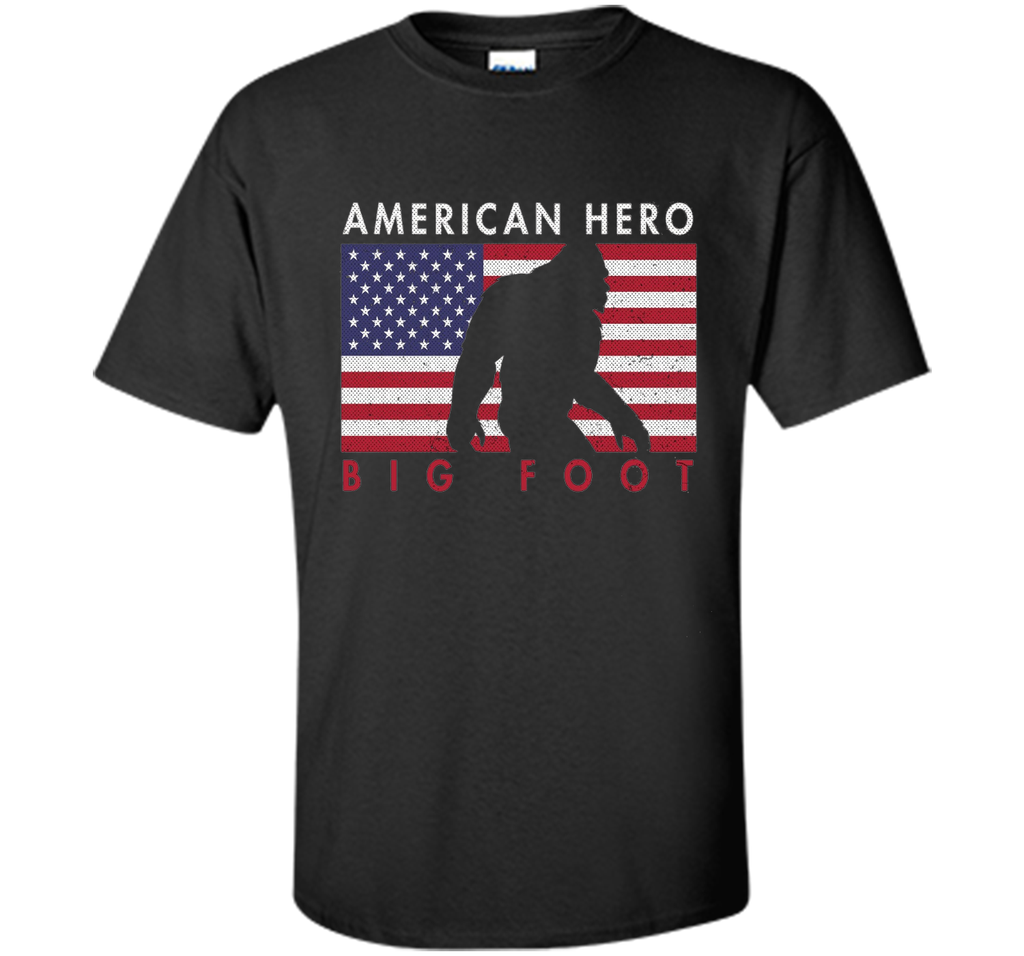 Distressed Style 4th of July American Sasquatch Tshirt