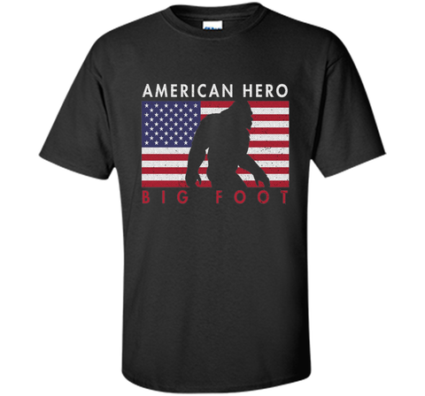 Distressed Style 4th of July American Sasquatch Tshirt