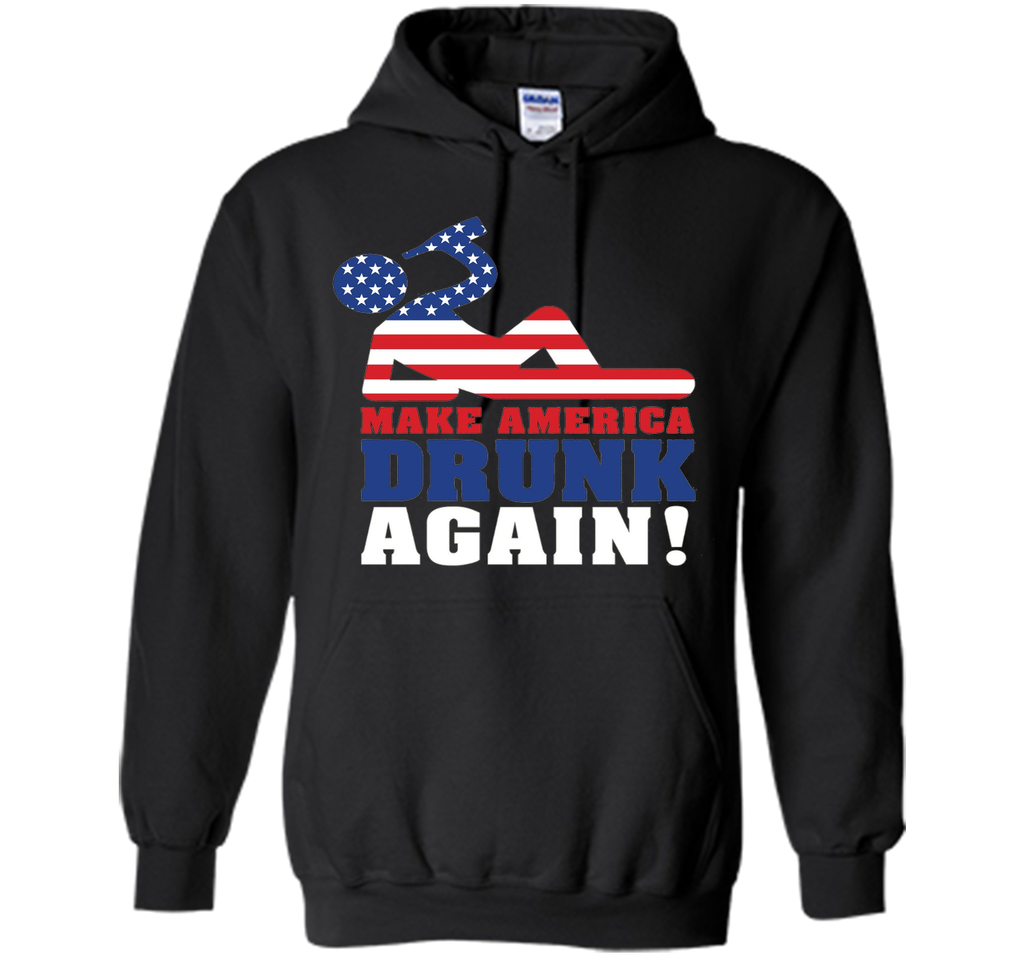 Make America Drunk Again T Shirt Funny 4th of July Shirt