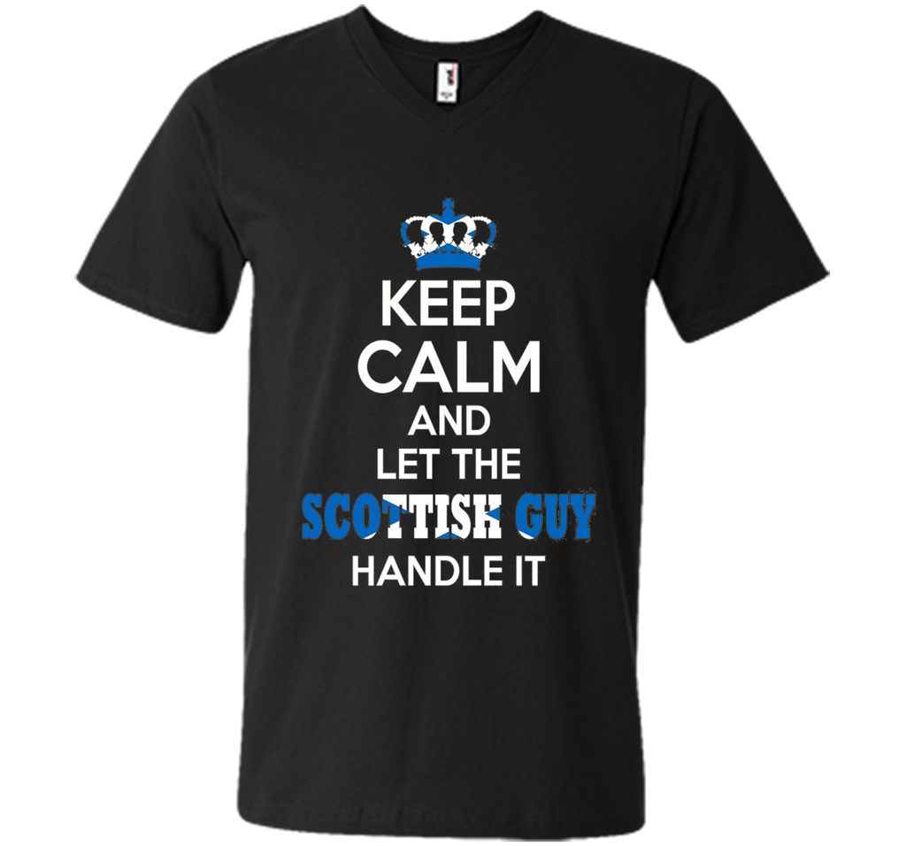 Cool Shirts For Men/Boys. Keep Calm Scottish Guy. Great Gift