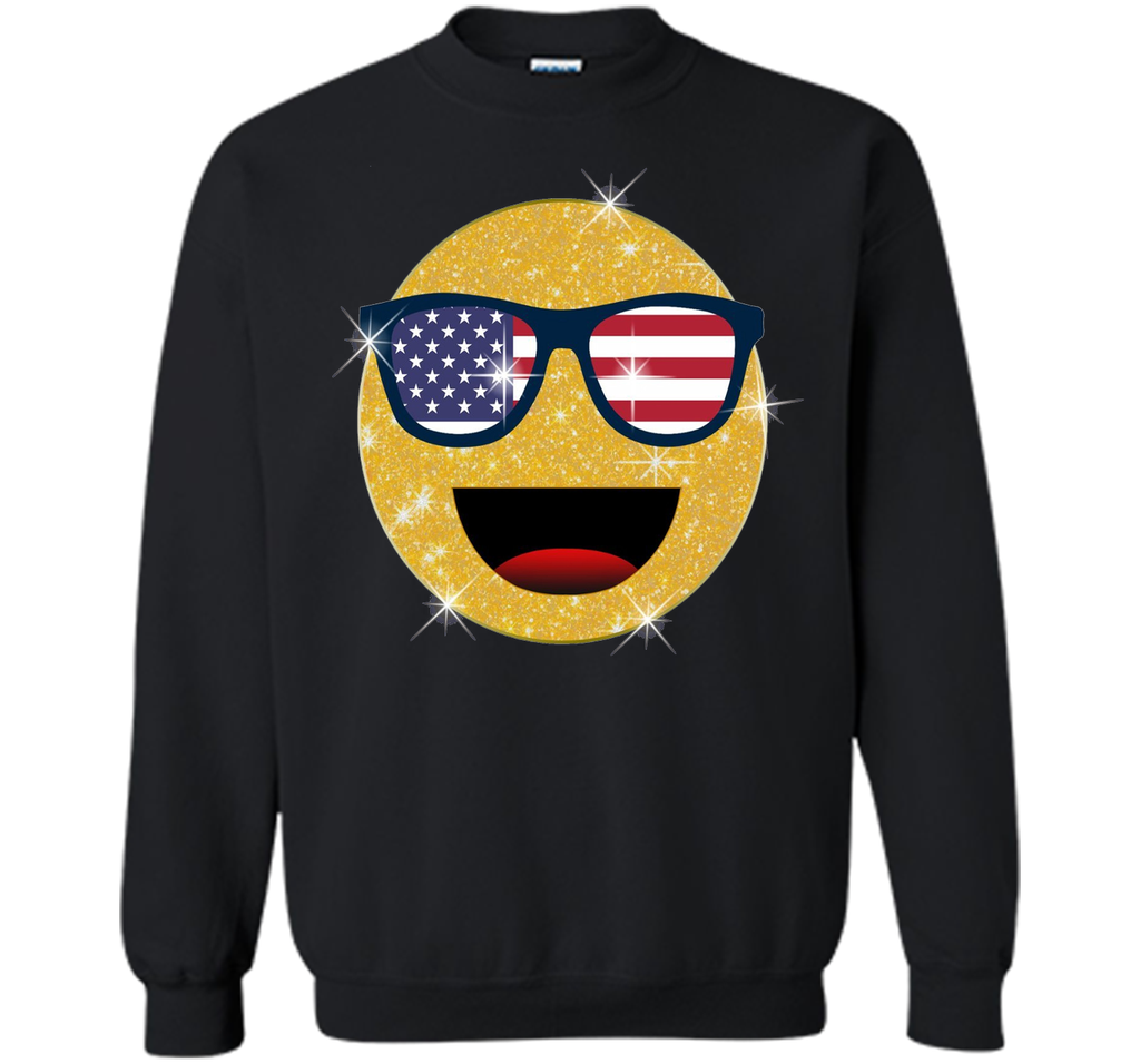 Emoji Shirts Funny 4th of July Sunglasses Emoji T-Shirt