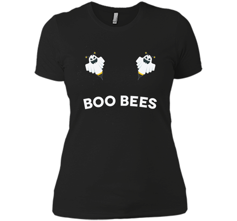 Boo Bees Scary Funny Ghost Bumble Bees Halloween T Shirt Next Level Ladies Boyfriend Tee