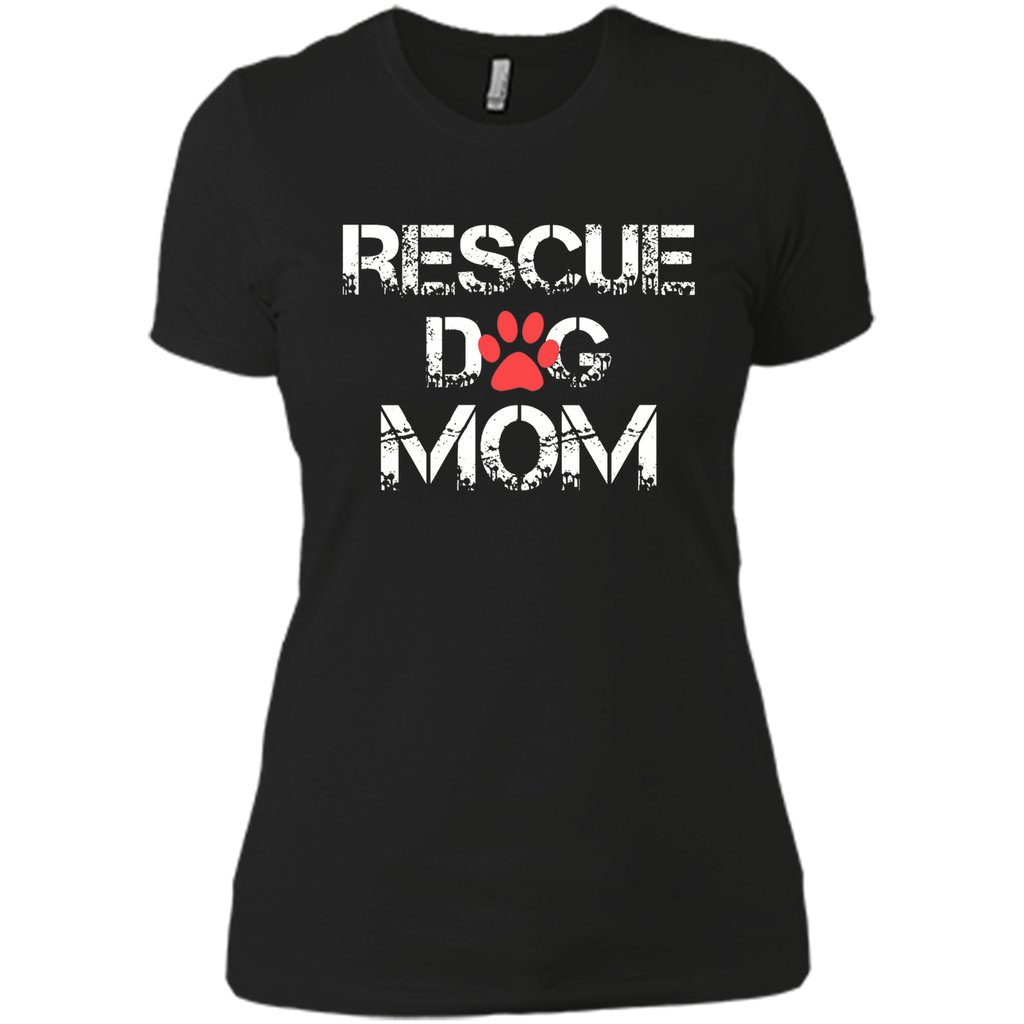 RESCUE DOG MOM Tshirt - mother's day