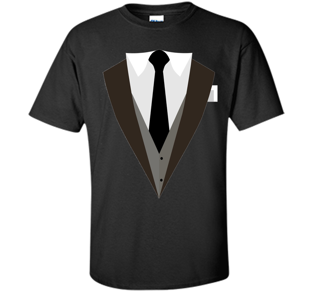 Printed Suit & Tie Vest Tuxedo T-Shirt