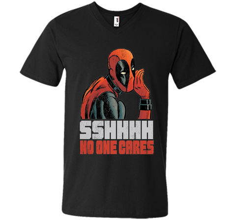 Marvel Deadpool SSHHHH No One Cares Whisper Graphic T-Shirt