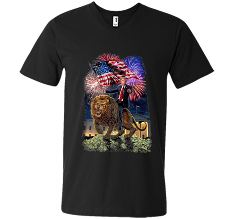 T-Shirt - Republican President Donald Trump Riding War Lion