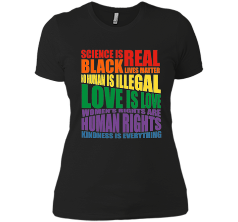 Men & Women's Science Is Real LGBT T-shirt Equality Feminist cool shirt