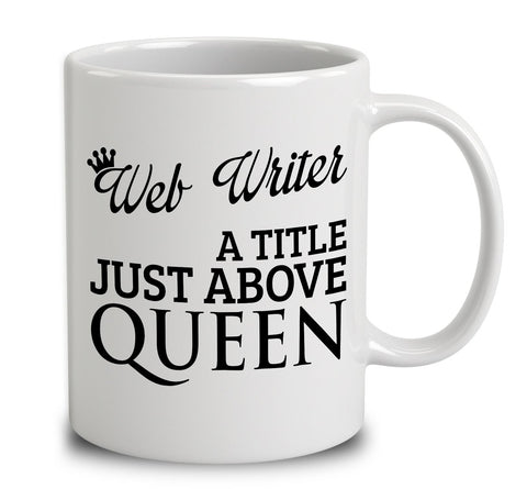 Web Writer A Title Just Above Queen