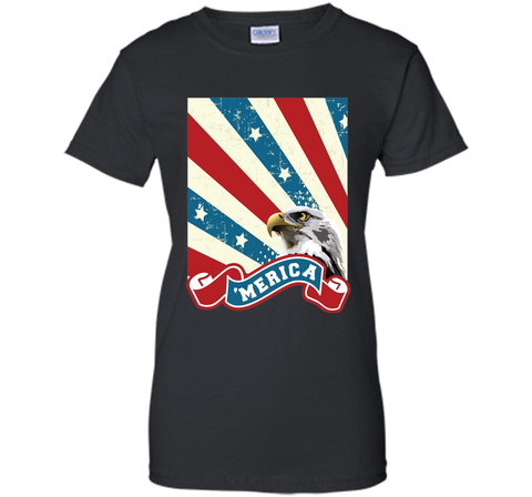 USA America Bald Eagle Shirt - Fourth of July 'Merica Tee