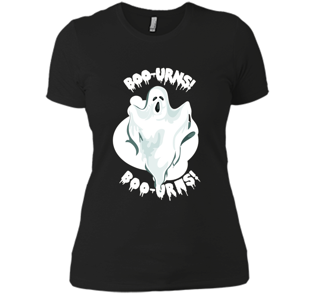 (V2) Boo Boo-Urns! Funny Ghost Halloween T-Shirt Next Level Ladies Boyfriend Tee