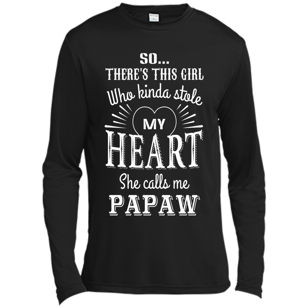 PAPAW & GRANDDAUGHTER, she stole my heart tshirt