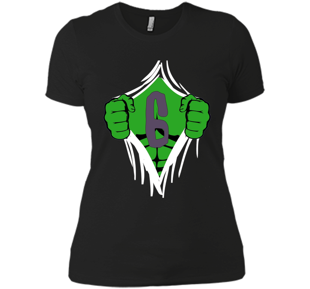 Green Man Chest Superhero Birthday Shirt For 6 Year Old Boys