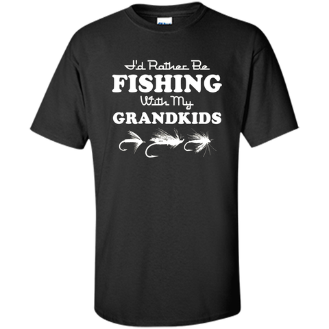 I'd Rather Be Fishing With My Grandkids T-Shirt For Grandpa
