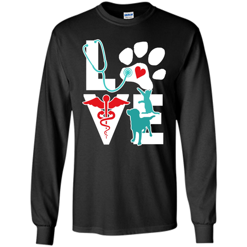 veterinarian love cat and dog veterinary t-shirt