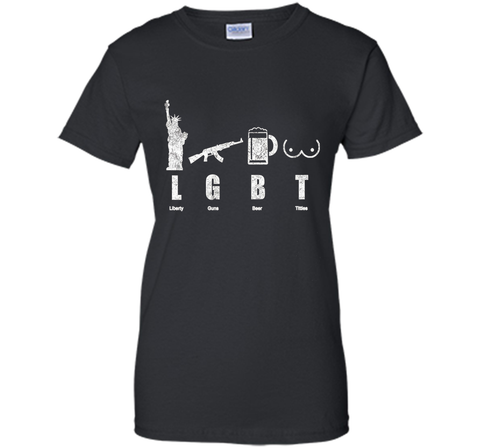 Liberty Gun Beer Funny America LGBT Hot T-Shirt