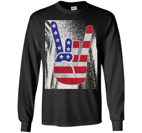 Premium Vintage American Flag Big Rock Sign America Shirt