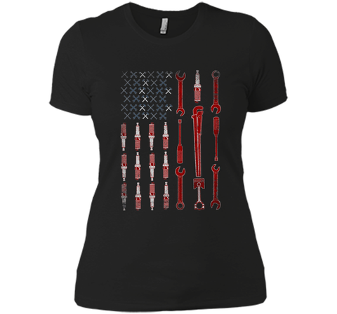 Mechanic Shirt: The Official Mechanic USA Flag T-Shirt