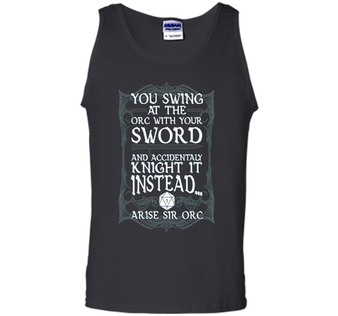Arise Sir Orc Funny Tabletop RPG Shirt