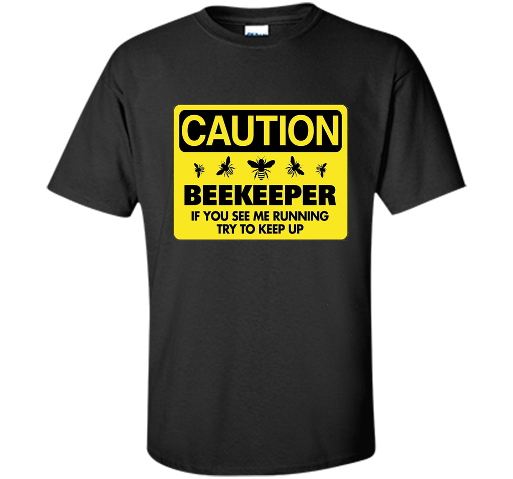 Beekeeper T-Shirt Beekeeping Shirt If You See Me Running Tee