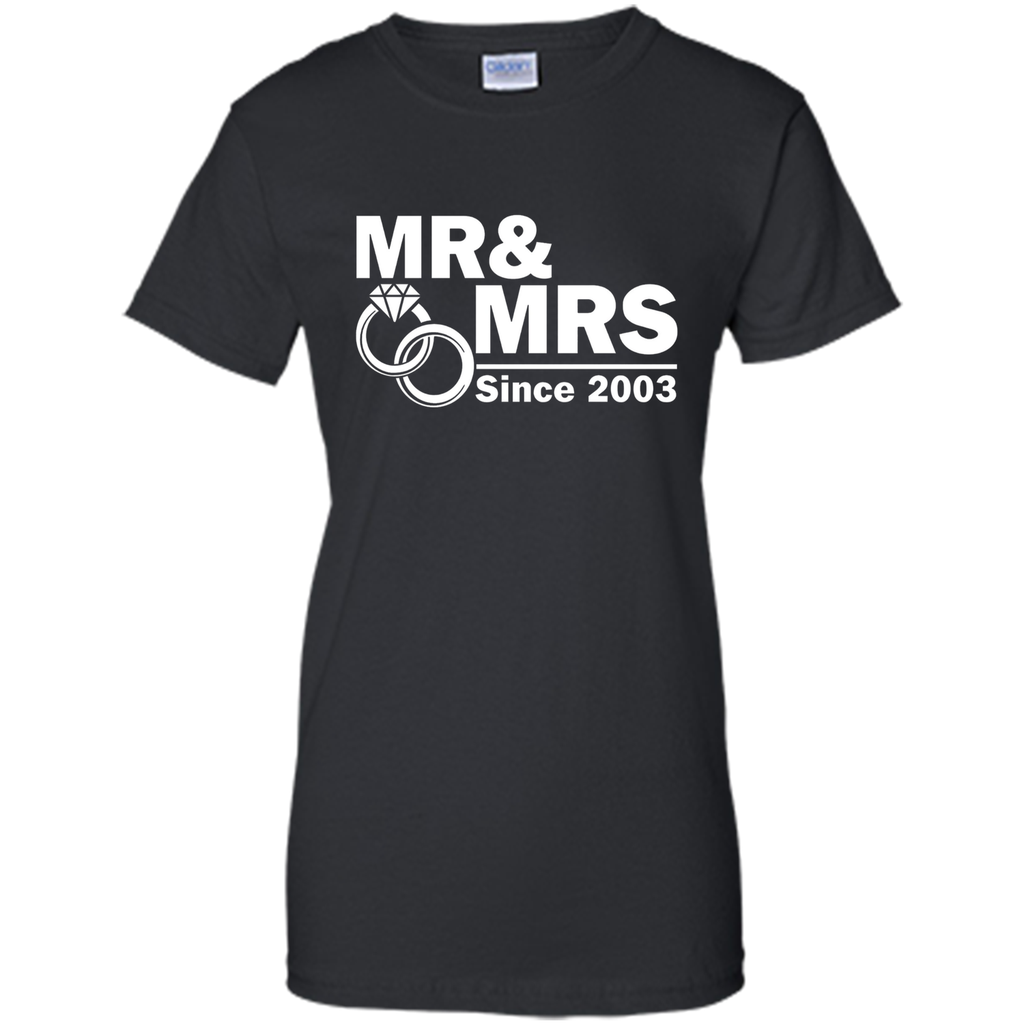 Mr And Mrs Since 2003 T Shirt- 14th Wedding Anniversary