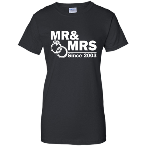 Mr And Mrs Since 2003 T Shirt- 14th Wedding Anniversary