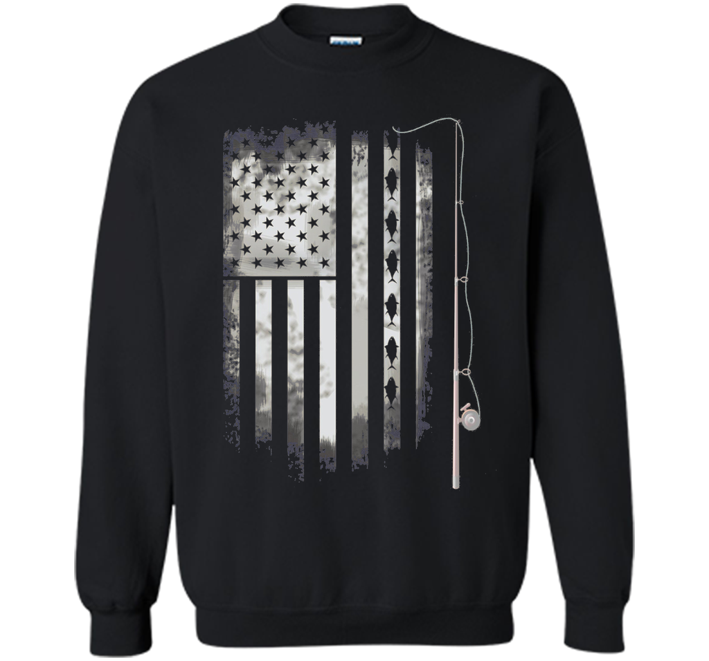 fishing angle fish American Flag u.s. team T-shirt