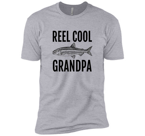 Men's REEL Cool Grandpa Fishing T Shirt for Fisherman Grandfather