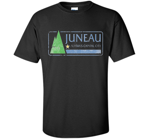 City Flag of Juneau Alaska Travel T Shirt Custom Ultra Cotton
