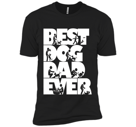 Men's Men's Funny Best Dog Dad Ever T-shirt Dog Lovers