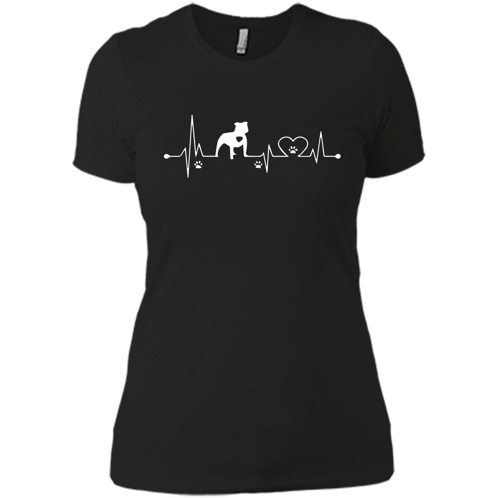 Heartbeat Dog All Pitbull T-shirt Birthday Gift