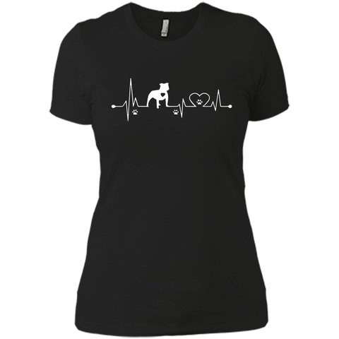 Heartbeat Dog All Pitbull T-shirt Birthday Gift