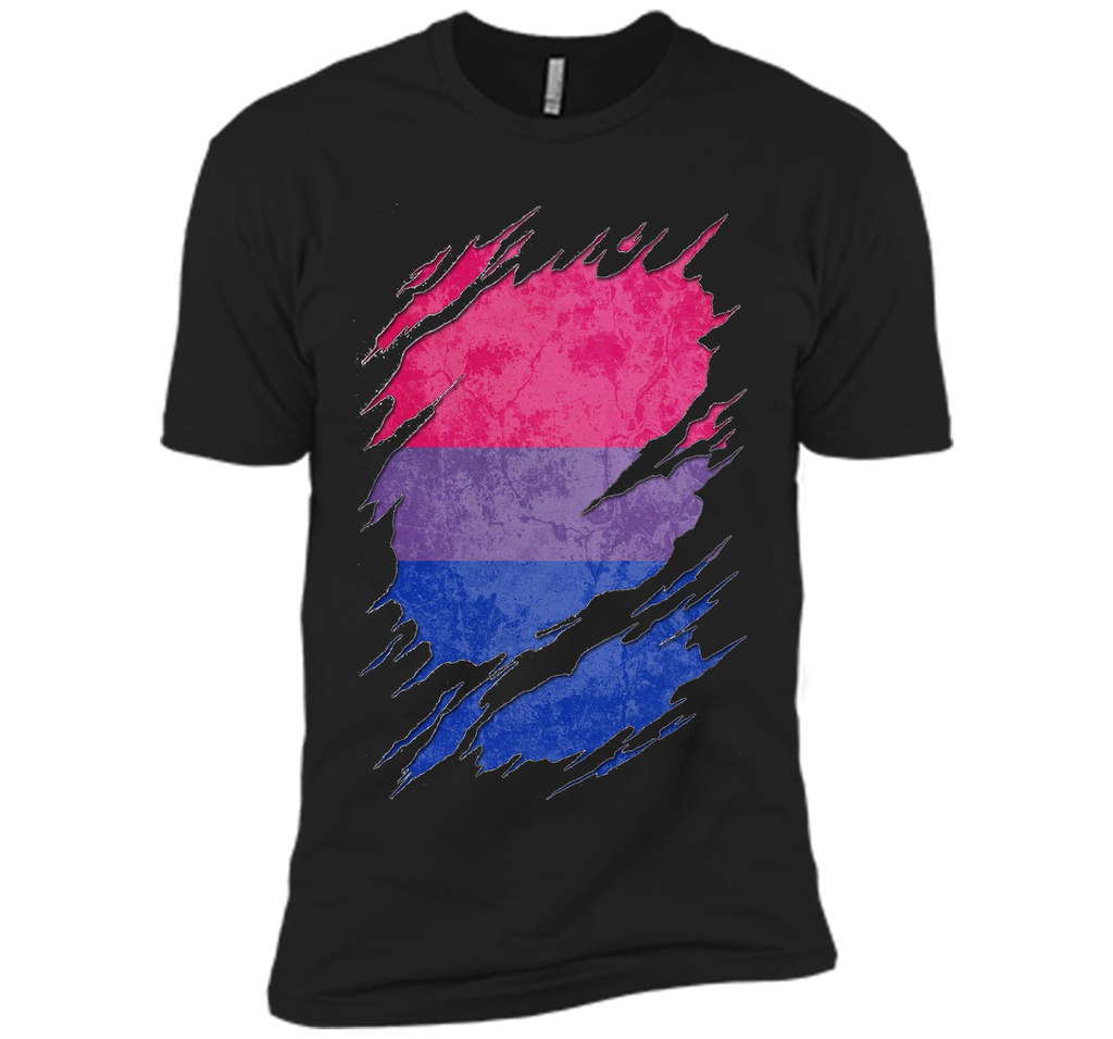 Bisexual Pride Flag Ripped T-Shirt