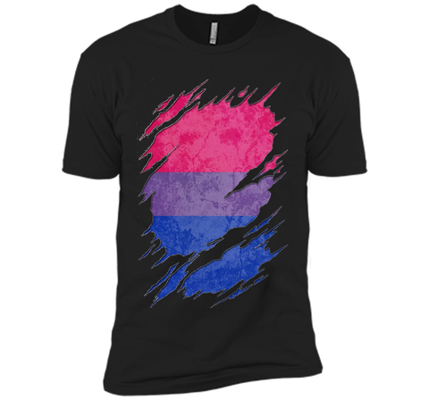 Bisexual Pride Flag Ripped T-Shirt