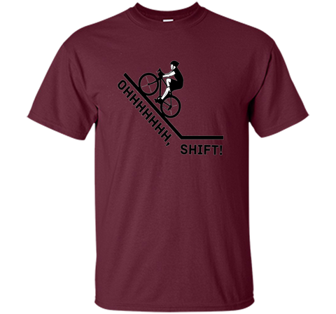 Oh Shift Bicycle Bike Rider Funny T-Shirt