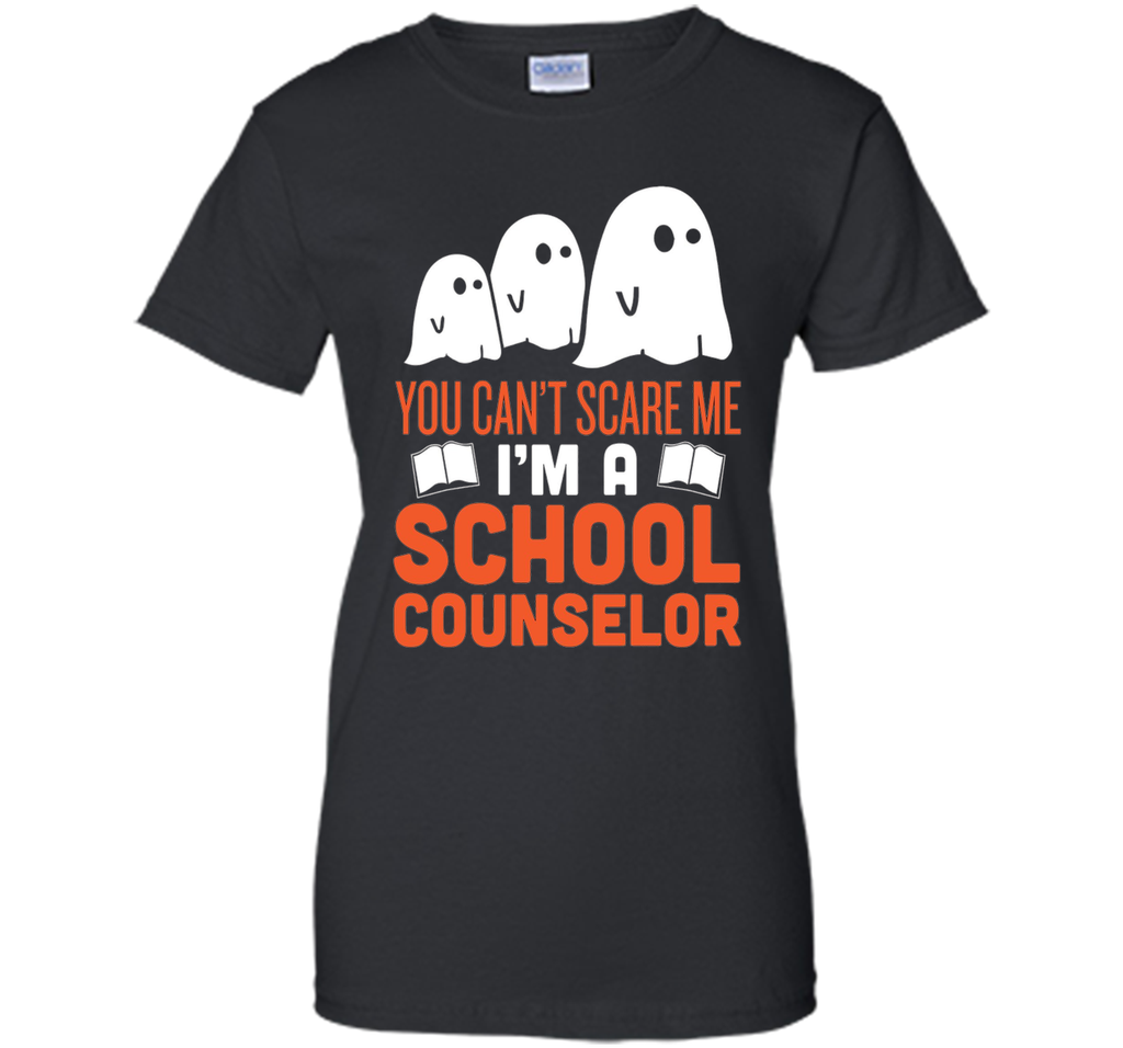 School Counselor - Halloween Ghost T-Shirt Ladies Custom