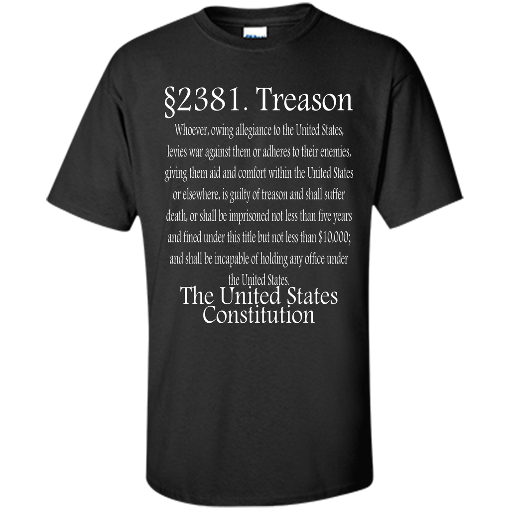 Double Sided Anti Trump Impeach 45 T-shirt + Treason Law
