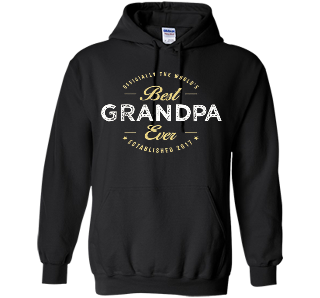 official the worlds best grandpa ever established 2017 shirt